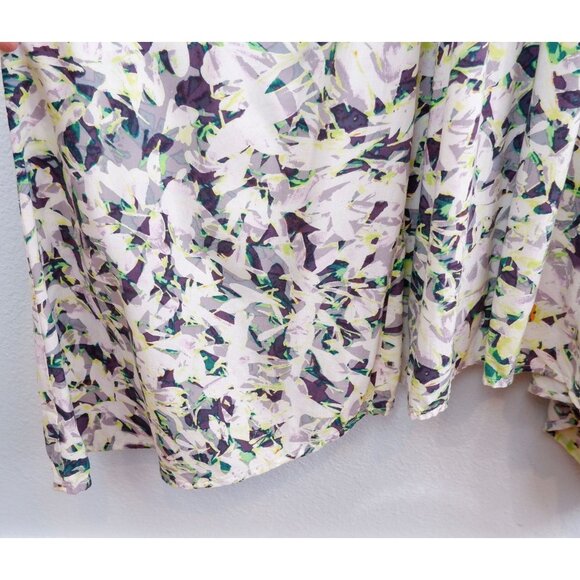 Cabi Womens Rayon Pattern Handkerchief Hem Midi Dress, small - Picture 5 of 11